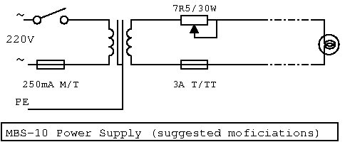 MBS-10 Power Supply modifications